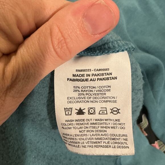 Nike Womens Sweatshrit Plus Size 3X Teal Green Spellout Logo Athleisure Leisure - Picture 7 of 8